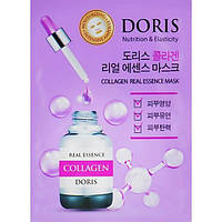 Омолоджувальна ампульна маска для обличчя з колагеном Doris Collagen Real Essence Mask 25 мл