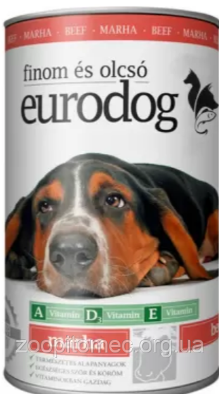 Консерва EuroDog для собак смак яловичина 415 г