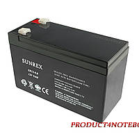 Акумуляторна батарея SUNREX SR12-9, Ємність: 9 Ah, 12 V, 2.44kg, AGM battery, розміри: 151х65х94 мм (ІБП UPS)