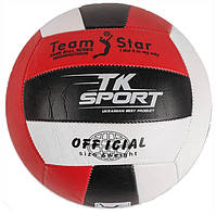 Волейбольный мяч TK-Sport Team Star (черно-красный),