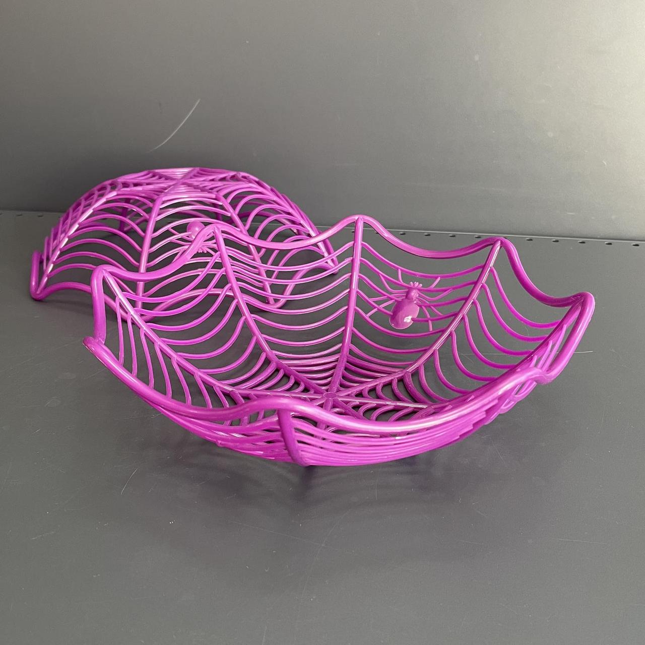 Корзинка - тарілка "Павутина" на Хелловін, Корзинка для конфет "Паутина" на хэллоуин, фото 1