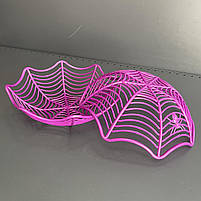 Корзинка - тарілка "Павутина" на Хелловін, Корзинка для конфет "Паутина" на хэллоуин, фото 2