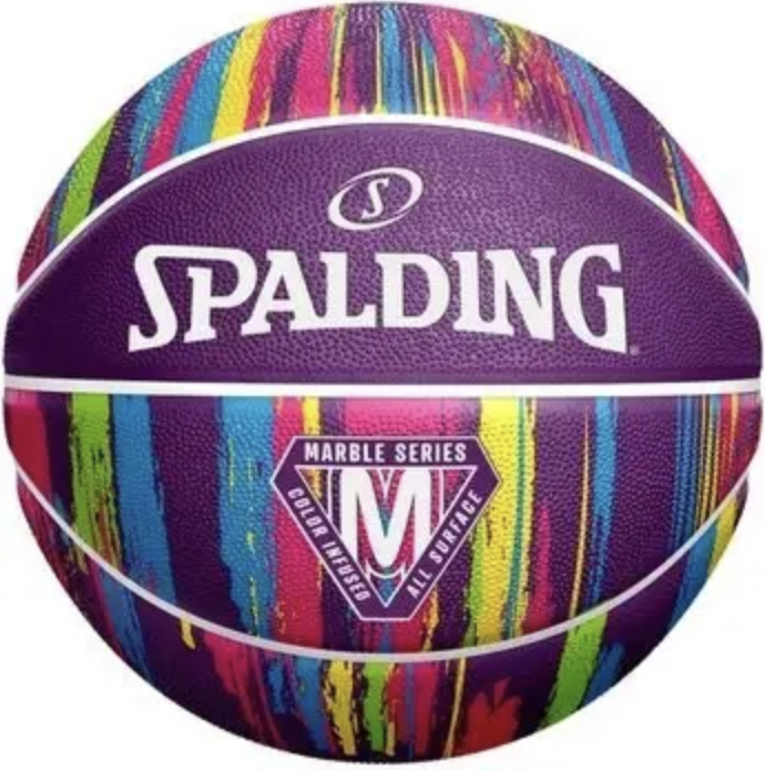 Баскетбольний м'яч Spalding Marble Series фіолетовий (розмір 7)