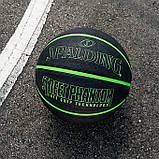 Баскетбольний м'яч Spalding Street Phantom Black Green (розмір 7), фото 2