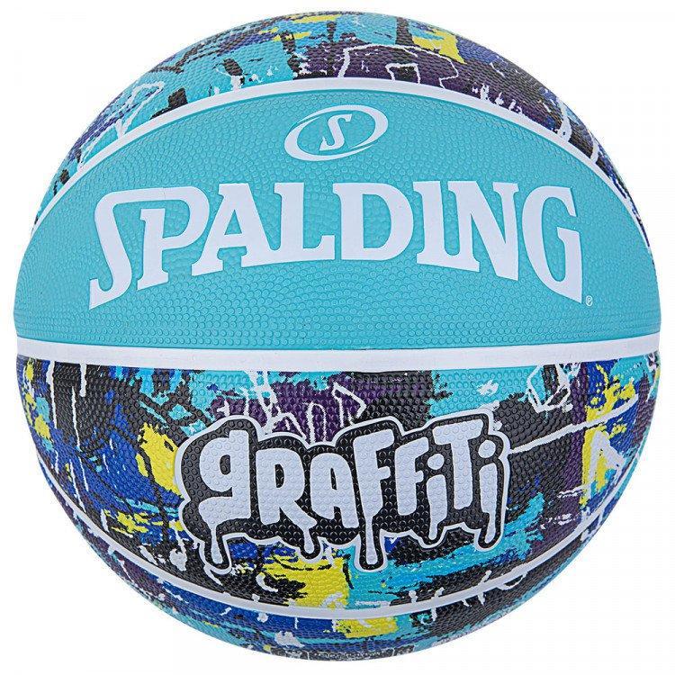 Баскетбольний м'яч Spalding Graffiti Blue (розмір 7)