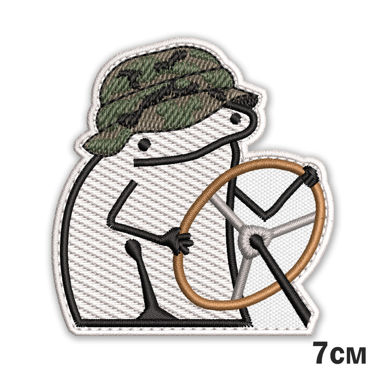 Шеврон, нашивка, патч ФЛОРК ВОДІЙ FLORK з липучкою 7см