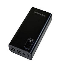 Акумулятор універсальний TITANUM 727S 20000mAh  QC+PD Black