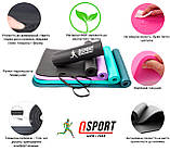 Килимок для йоги та фітнесу NBR (йога мат, каремат спортивний) OSPORT Mat Pro 1см (FI-0075) Чорний, фото 4