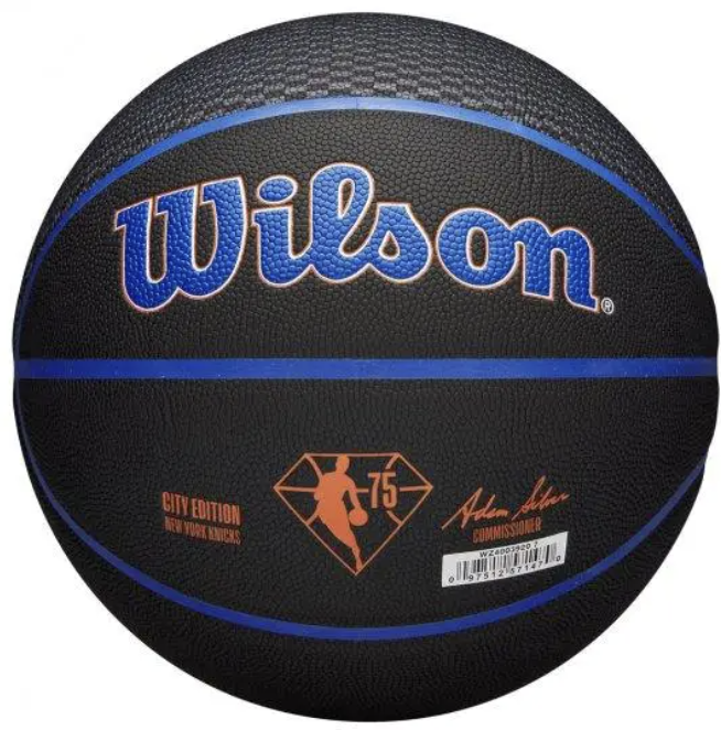 Баскетбольний м'яч Wilson NBA Team New York (розмір 7) WZ4003920XB7, фото 1