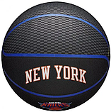 Баскетбольний м'яч Wilson NBA Team New York (розмір 7) WZ4003920XB7, фото 3