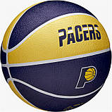 Баскетбольний м'яч Wilson NBA Team Pacers (розмір 7) WZ4003912XB7, фото 3
