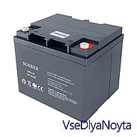 Аккумуляторная батарея SUNREX SR12-45, Емкость: 45Ah, 12V, 12.9kg, AGM battery, размеры:198х166х174мм (ИБП