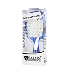Щітка для волосся Salon Professional продувна 20 см SP0099 SL, Синя з білим, фото 2