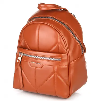 Жіночий модний рюкзак David Jones 6860-3 COGNAC, фото 1