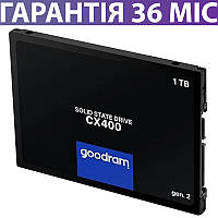 1TB SSD диск Goodram CX400, твердотільний ссд 2.5" накопичувач 1 Тб для ПК та ноутбуку