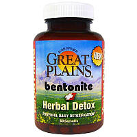 Средство детоксикации Бентонит + Травы (Bentonite + Herbal Detox) 60 капсул