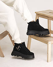 Черевики на платформі U.Spirit 909 40 чорні замша 36, фото 3