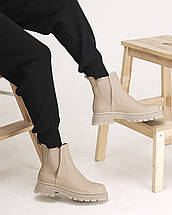 Черевики Челсі Teona 421 40 капучино шкіра 36, фото 3