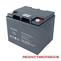 Аккумуляторная батарея SUNREX SR12-45, Емкость: 45Ah, 12V, 12.9kg, AGM battery, размеры:198х166х174мм (ИБП
