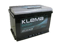 Аккумулятор KLEMA better(premium)12V,74Ah,720А,R+,L+