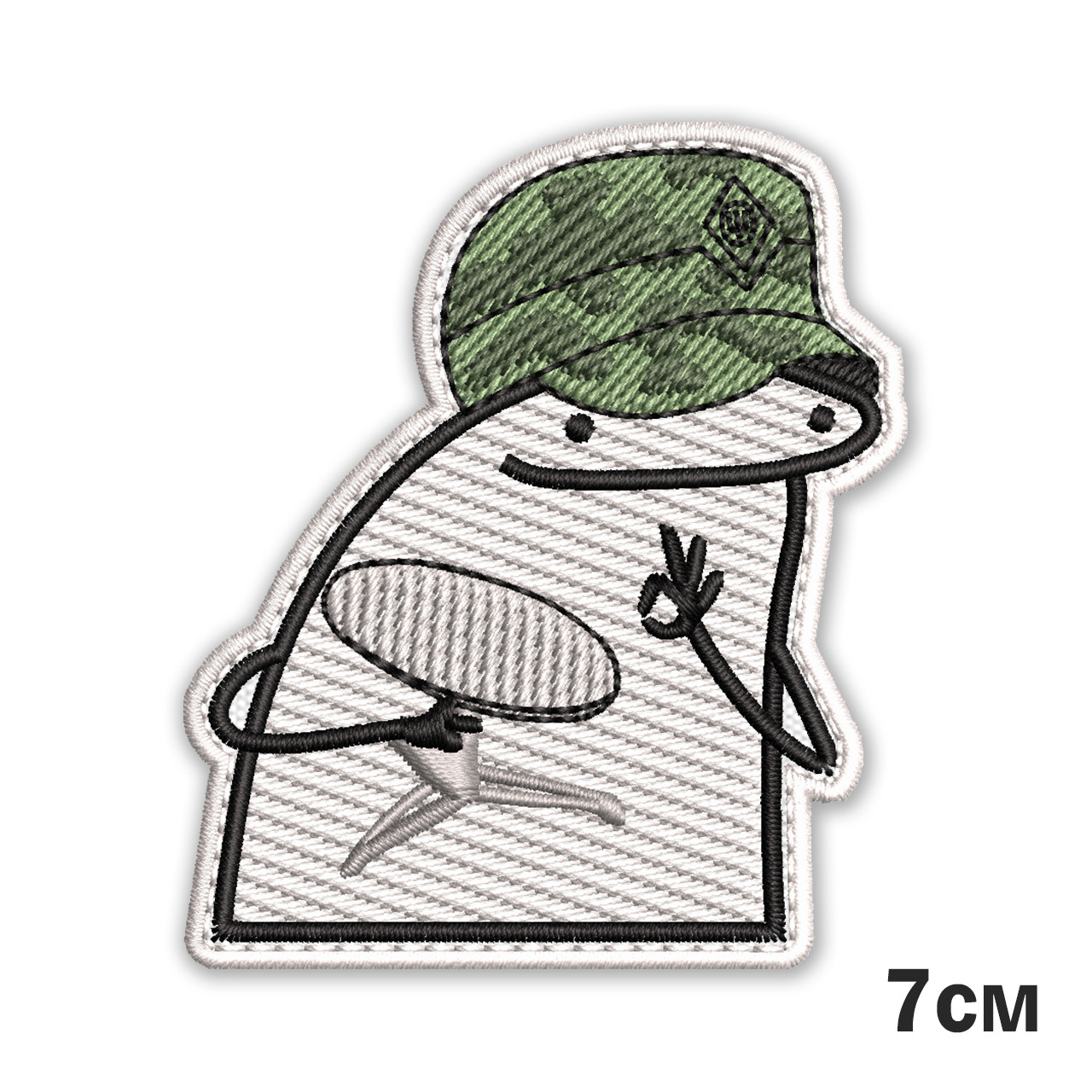 Шеврон, нашивка ФЛОРК ЗВ'ЯЗКІВЕЦЬ FLORK з липучкою 7см