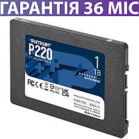 1TB SSD диск Patriot P220, твердотельный ссд 2.5" накопитель 1 Тб для ПК и ноутбука
