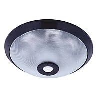 Світильник світлодіодний/LED стельовий з датчиком руху чорний