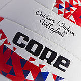 Волейбольний м'яч Core Composite Leather (біло-червоний), фото 3