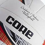 Волейбольний м'яч Core Composite Leather (біло-червоний) CRV-038, фото 3