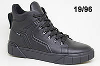 Ботинки Clubshoes 19/96 зимние кожаные черные на молнии и шнуровке. Премиум качество. Размер 43 (28,0 см)