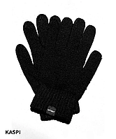 Перчатки унисекс Wellberry черные, зимние теплые перчатки