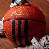Баскетбольний м'яч Adidas 3 Stripes Rubber (розмір 6), фото 3