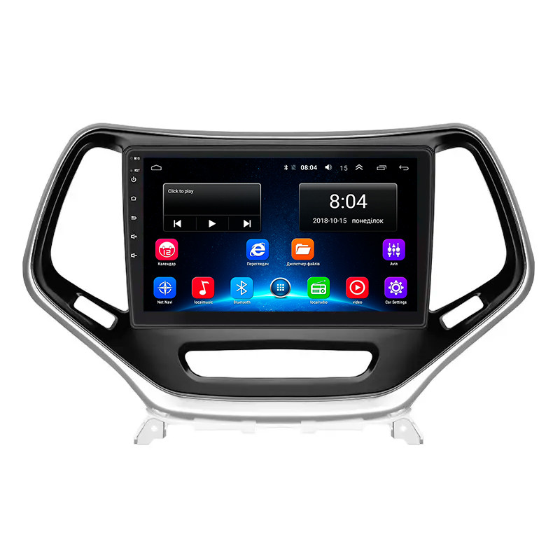 Штатна магнітола Lesko для Jeep Cherokee V (KL) 2013-2018 екран 10" 2/32Gb Wi-Fi GPS Base 1 шт., фото 1