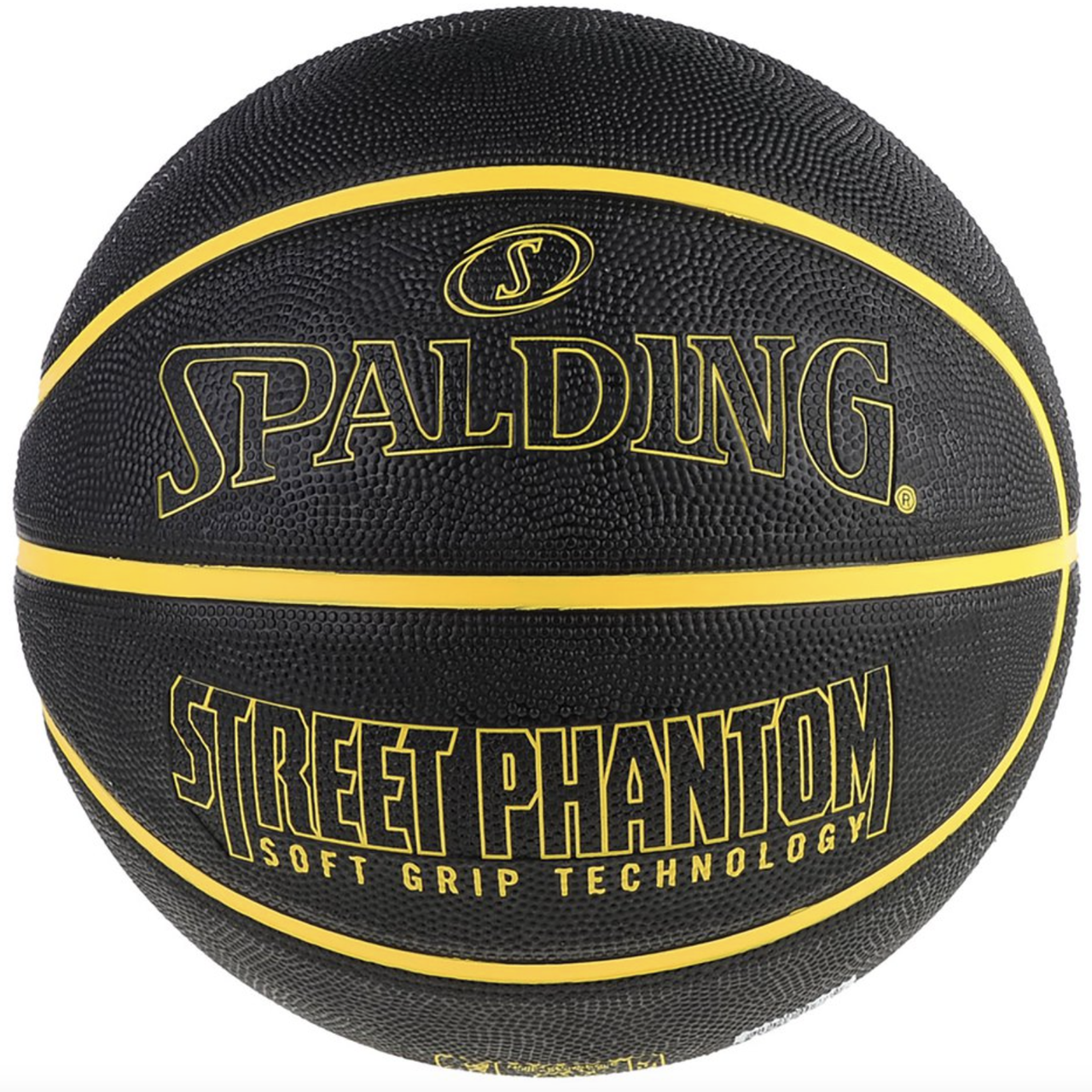 Баскетбольний м'яч Spalding Street Phantom Black Yellow (розмір 7) 84386Z
