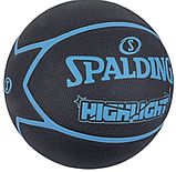 Баскетбольний м'яч Spalding Highlight Blue (розмір 7) 84356Z,, фото 2