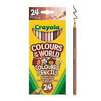 Набор цветных карандашей Crayola Colours of the World 24 шт 68-4607