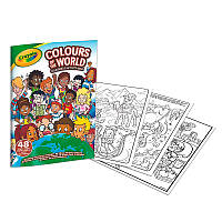 Раскраска Crayola Colours of the World 48 страниц 04-2668