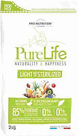 Сухой корм для собак Pnf Pure Life Dog Light/Sterilized смесь вкусов, для собак с лишним весом до 2 кг
