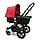 Bugaboo - Коляска 2 в 1 CAMELEON 3 PLUS BLACK/RED, колір чорний з червоним капюшоном на чорній рамі, фото 3