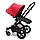 Bugaboo - Коляска 2 в 1 CAMELEON 3 PLUS BLACK/RED, колір чорний з червоним капюшоном на чорній рамі, фото 4