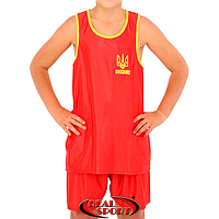Форма для боксу дитяча червона Ukraine Sport CO-8941-R
