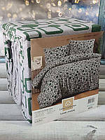 Зимний комплект постельного белья полуторный размер из фланели ТМ Cotton Collectio 2237