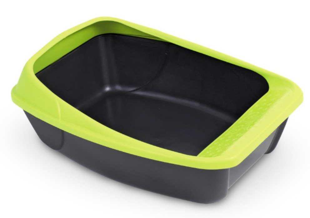 Туалет Вірго Дарк MPS Virgo Dark з рамкою для котів, 52*39*20 см, колір зелений, фото 1