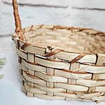 Круглий кошик з лози, 28×10×20 см, фото 2