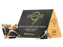 Содовий скраб для обличчя з пептидним комплексом і амінокислотами FarmStay Peptide 9 Baking Powder Pore Scrub