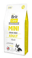 Brit Care Mini Grain Free Adult Lamb сухой беззерновой корм для собак мини пород 7 кг