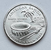 США 25 центів (квотер) 2009, Штати та території: Американське Самоа. UNC