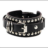 Кожаный Рок браслет, качественный.