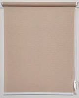 Рулонні штори Льон Світло-коричневий 555