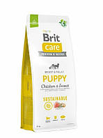 Сухой корм Brit Care Puppy Chicken & Insect Sustainable для щенков и молодых собак всех пород 12 кг